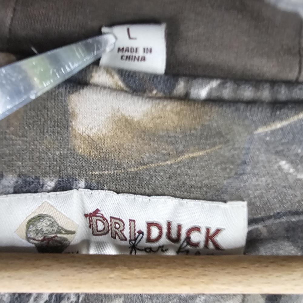 Dri Duck Camo Realtree Hardwood Wildfire Power Fleece Hoodie Jacket Womens Large - Picture 12 of 16